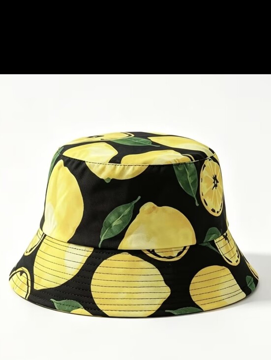 Accessories - Lemon Decor Bucket Fisherman Hat NEW